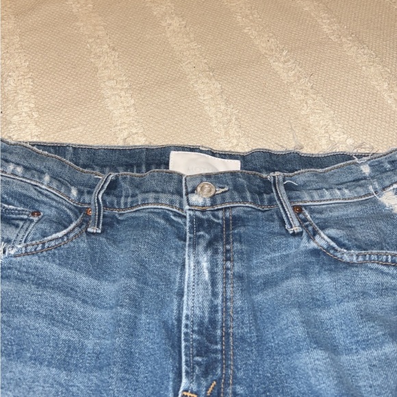 Mother Superior The Sinner Distressed Straight Crop Ankle Leg Jeans - Picture 4 of 16